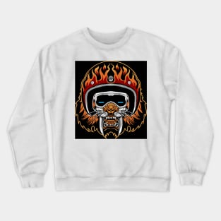 tiger black Crewneck Sweatshirt